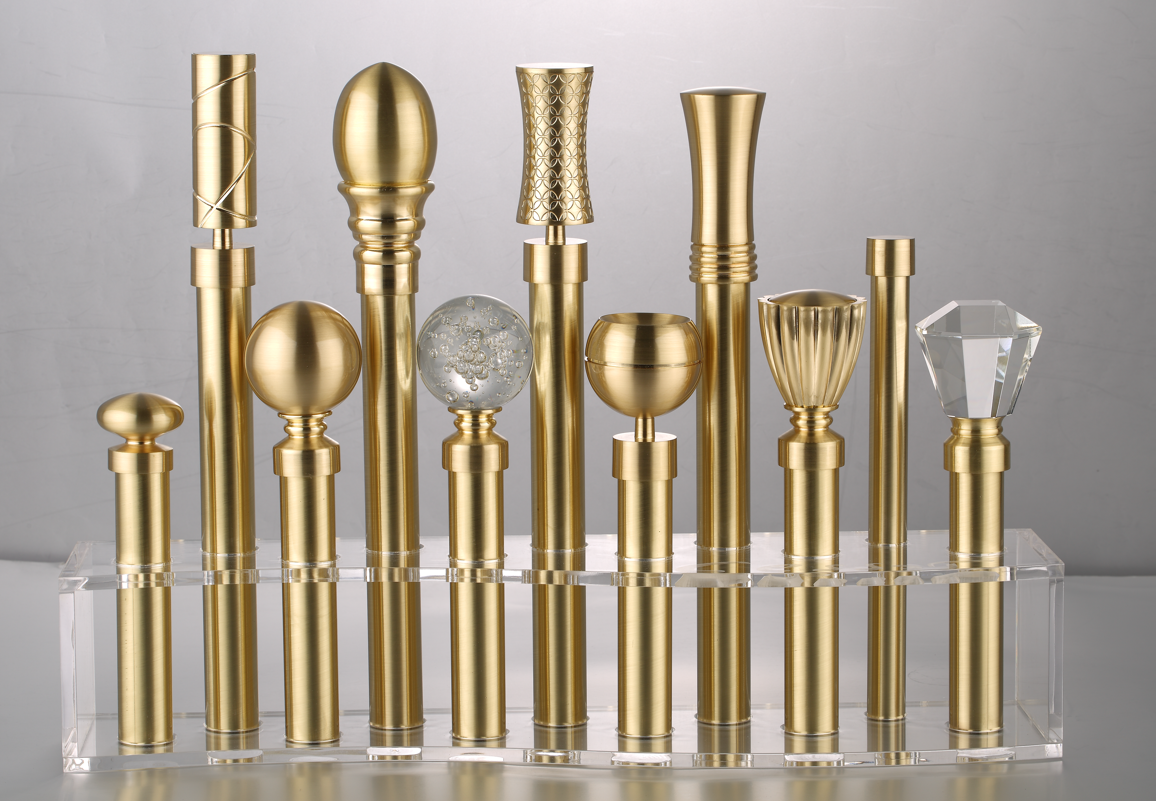 Luméa Brushed Brass Curtain Rod Set – Smooth Rings, $125 Visit
