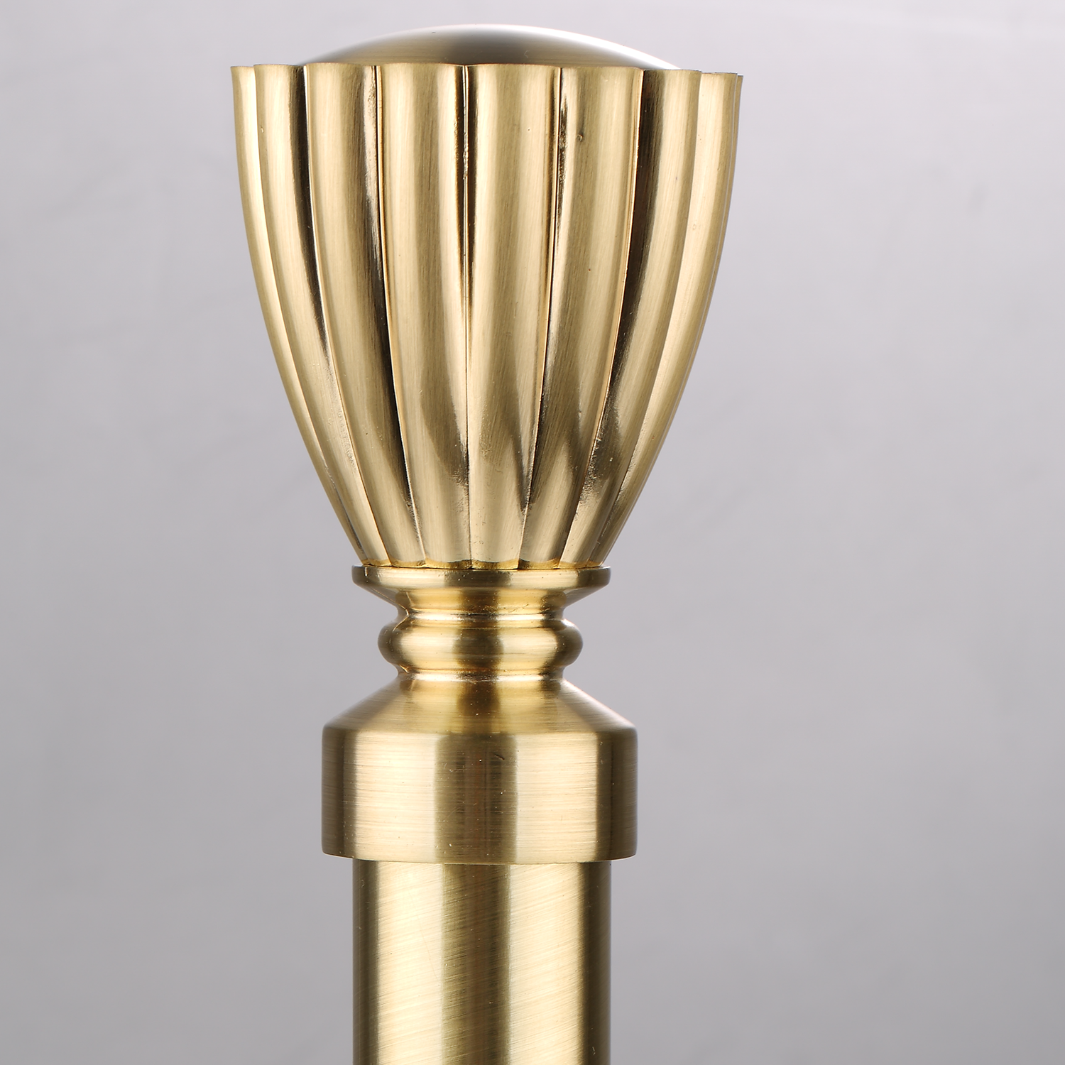 Luméa Brushed Brass Curtain Rod Set – Smooth Rings, $125 Visit