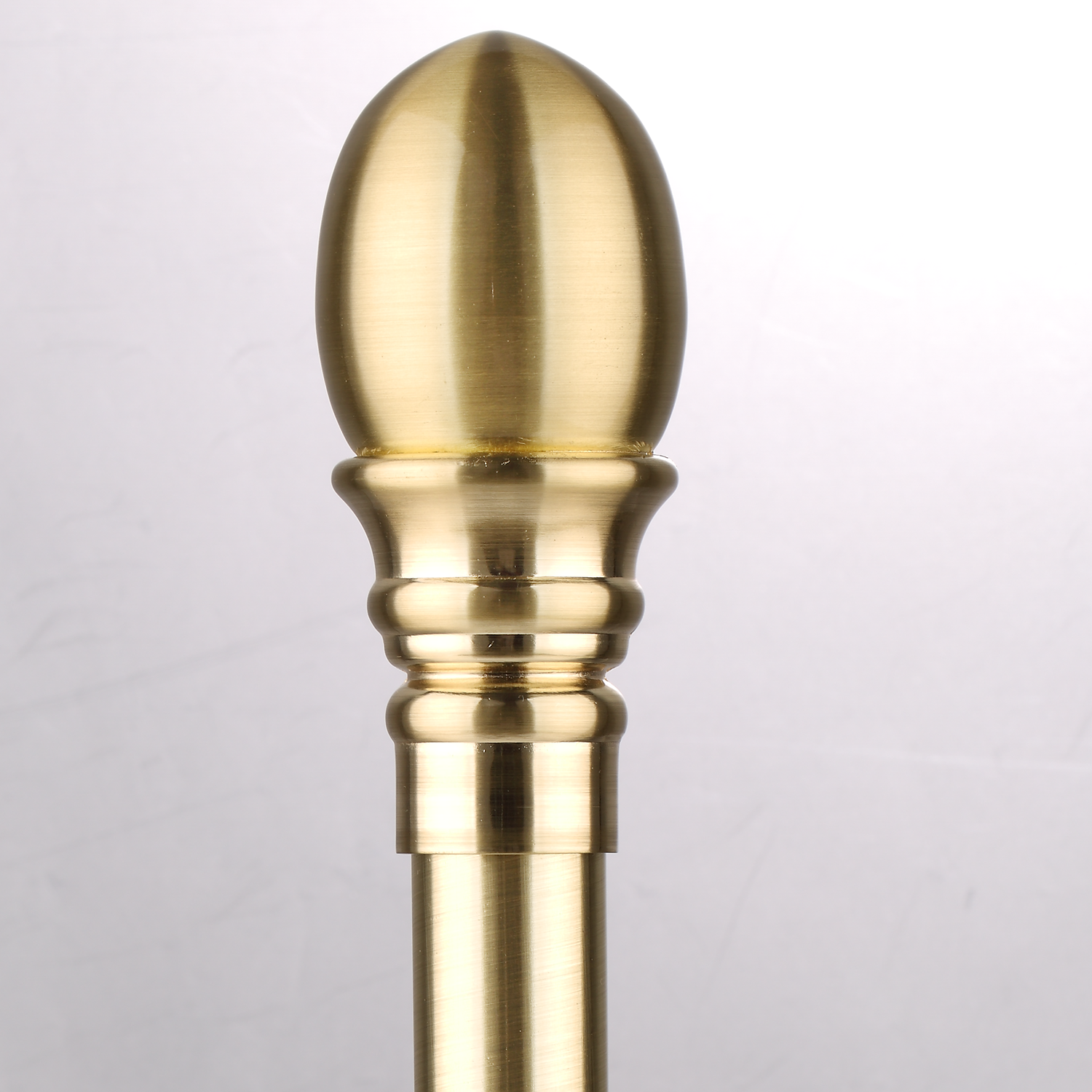 Luméa Brushed Brass Curtain Rod Set – Smooth Rings, $125 Visit