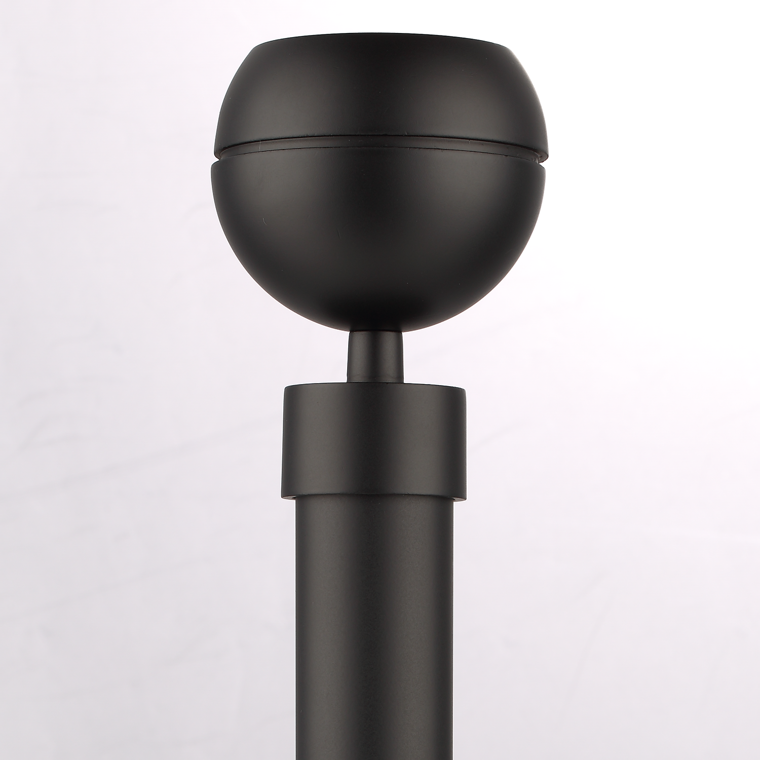 Luméa Classic Satin Black Curtain Rod Set – Smooth Rings, $125 Visit
