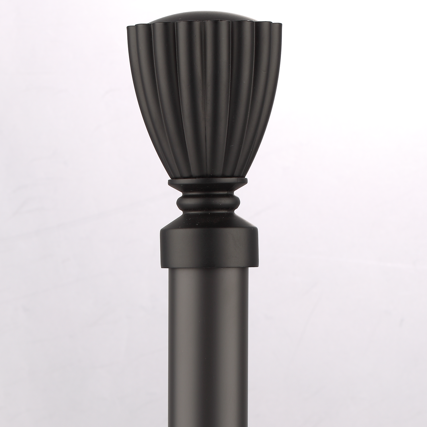 Luméa Classic Satin Black Curtain Rod Set – Smooth Rings, $125 Visit
