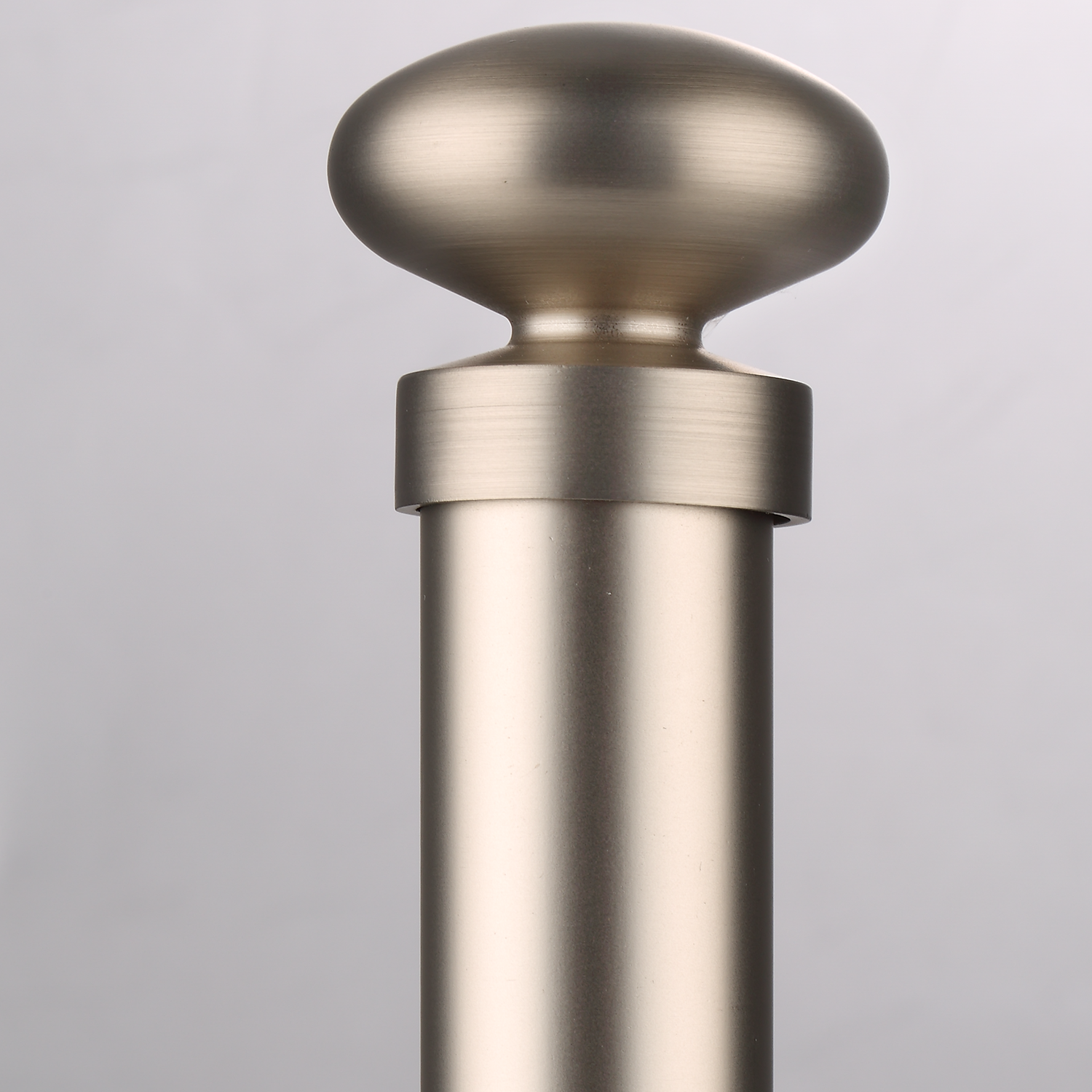Luméa Brushed Satin Nickel Curtain Rod Set – Smooth Rings, $125 Visit