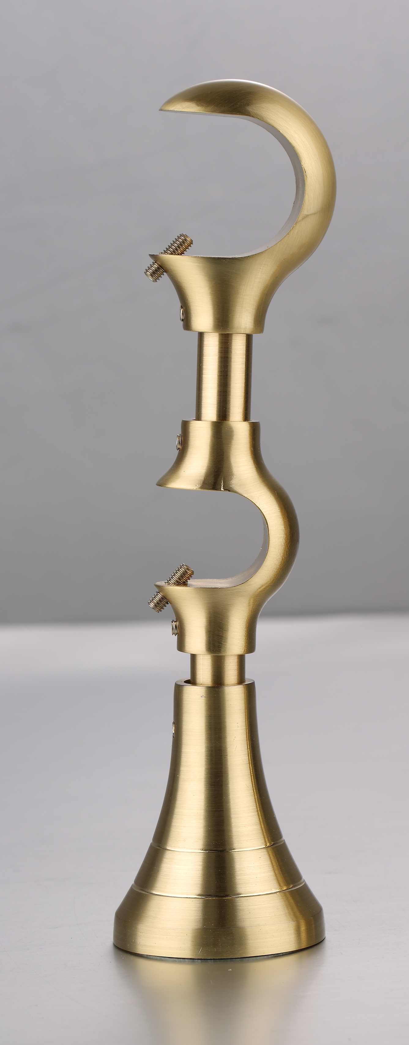 Luméa Brushed Brass Curtain Rod Set – Smooth Rings, $125 Visit