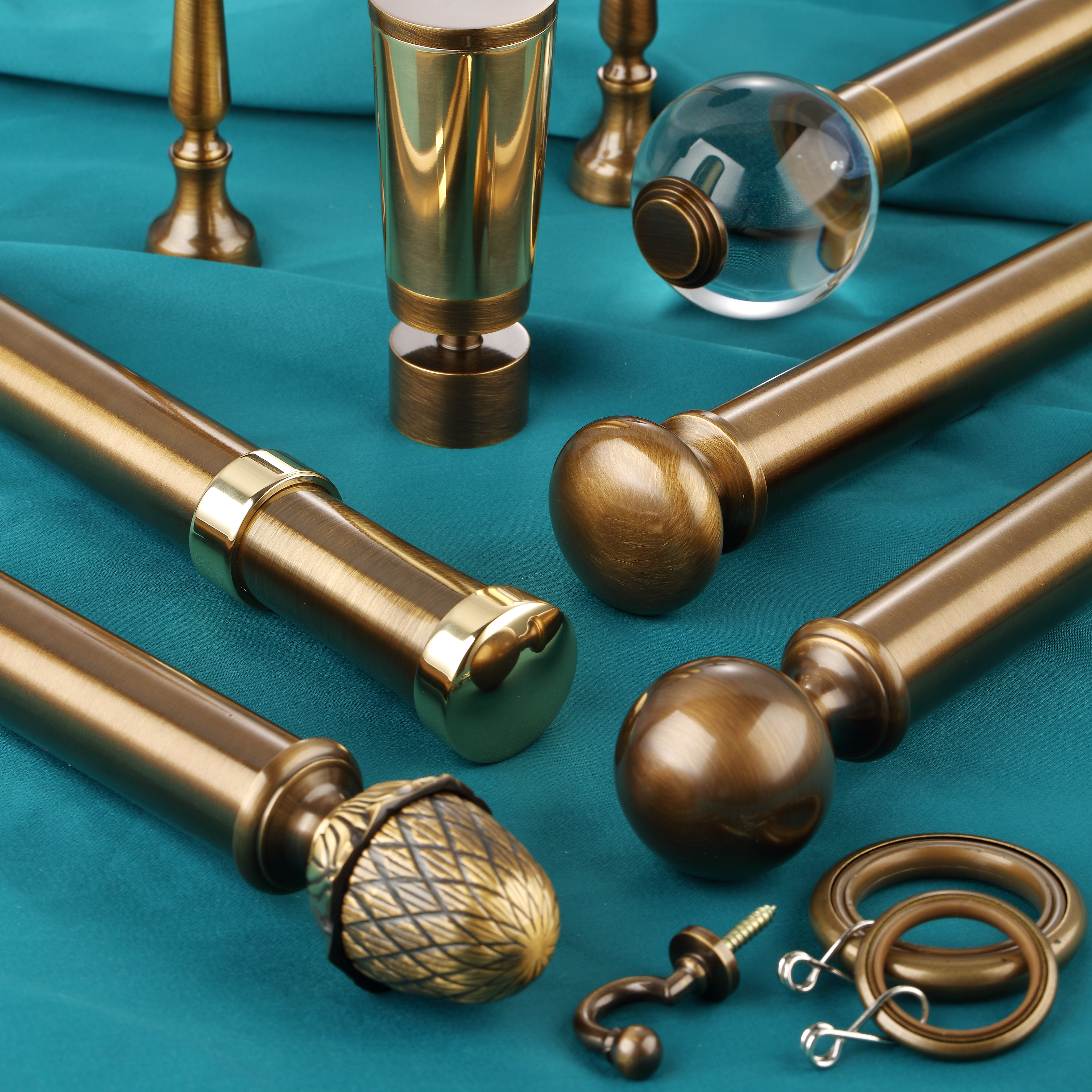 Luméa Architect Bronze Curtain Rod Set – Smooth Rings, $125 Visit