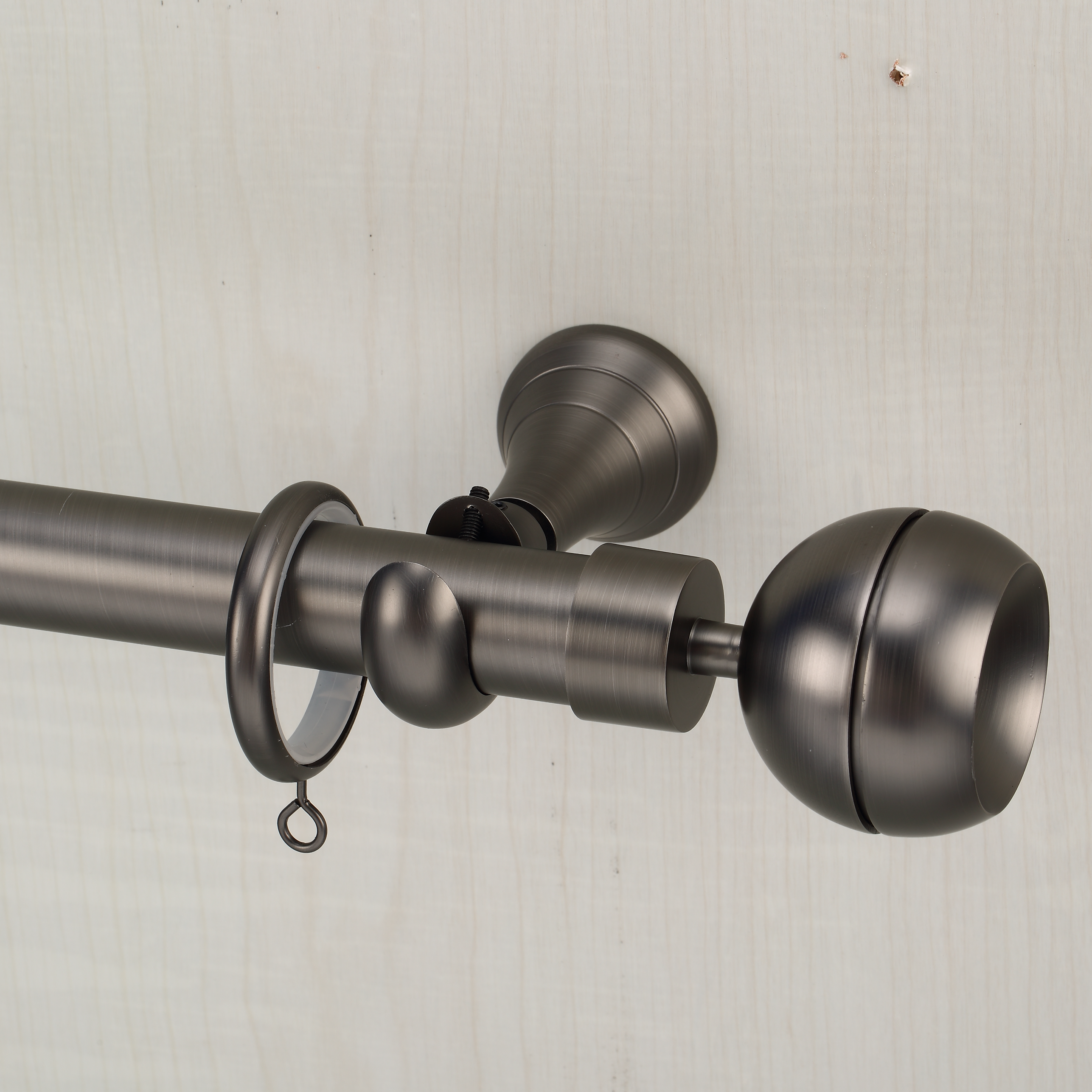 Luméa Brushed Antique Tin Curtain Rod Set – Smooth Rings, $125 Visit