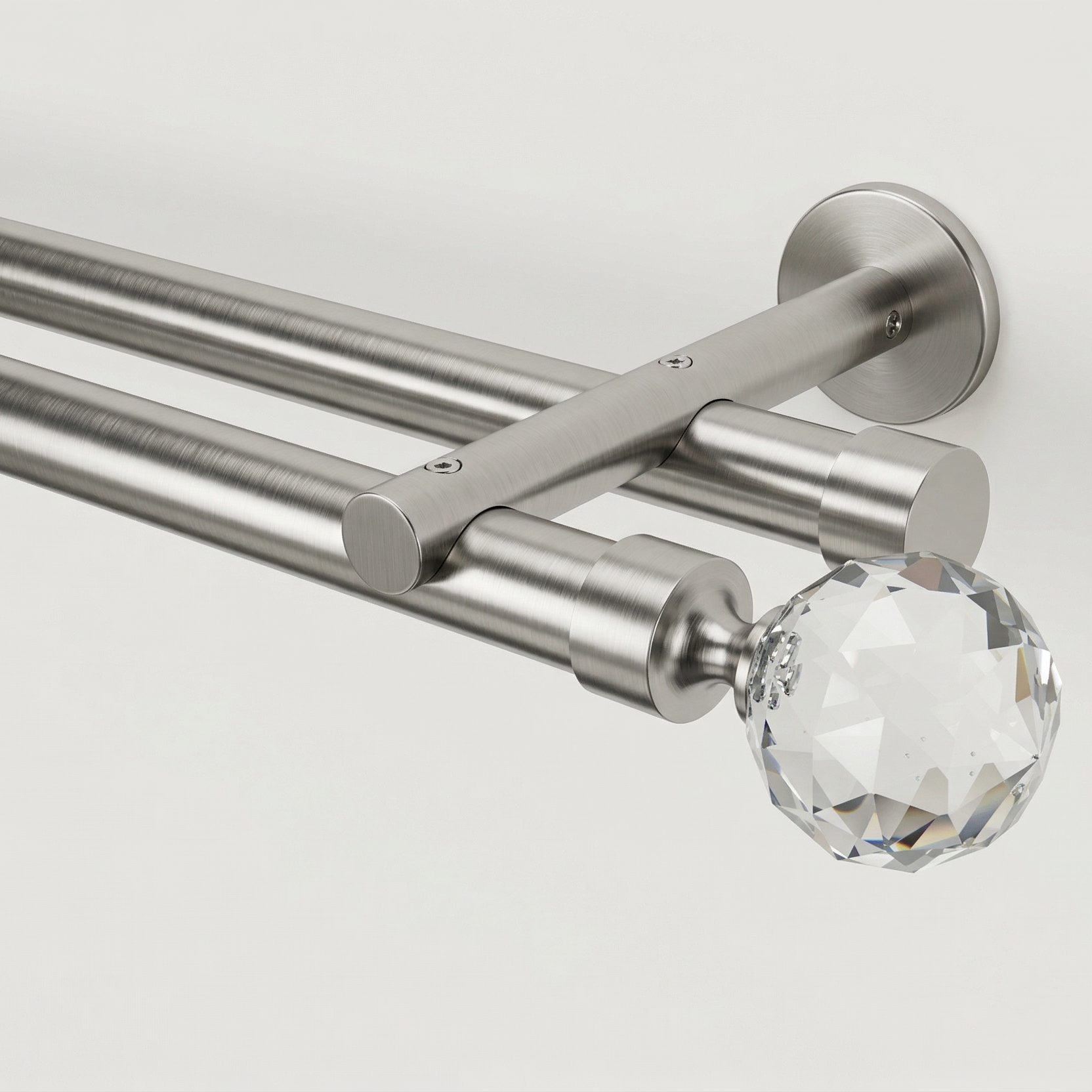 Luméa Satin Nickel Hidden Glide Curtain Rod - No Blocking - $125 Visit