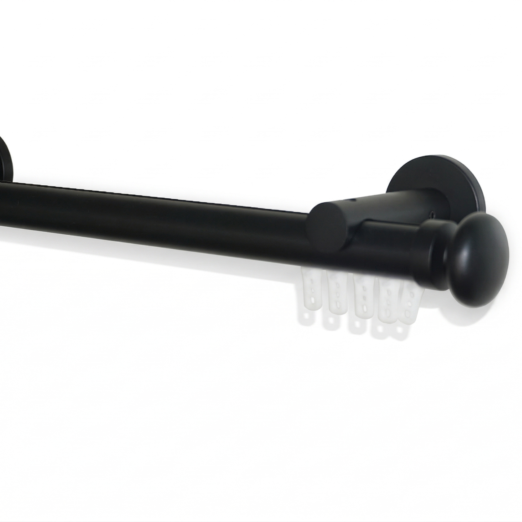 Luméa Matte Black Hidden Glide Curtain Rod – No Blocking - $125 Visit