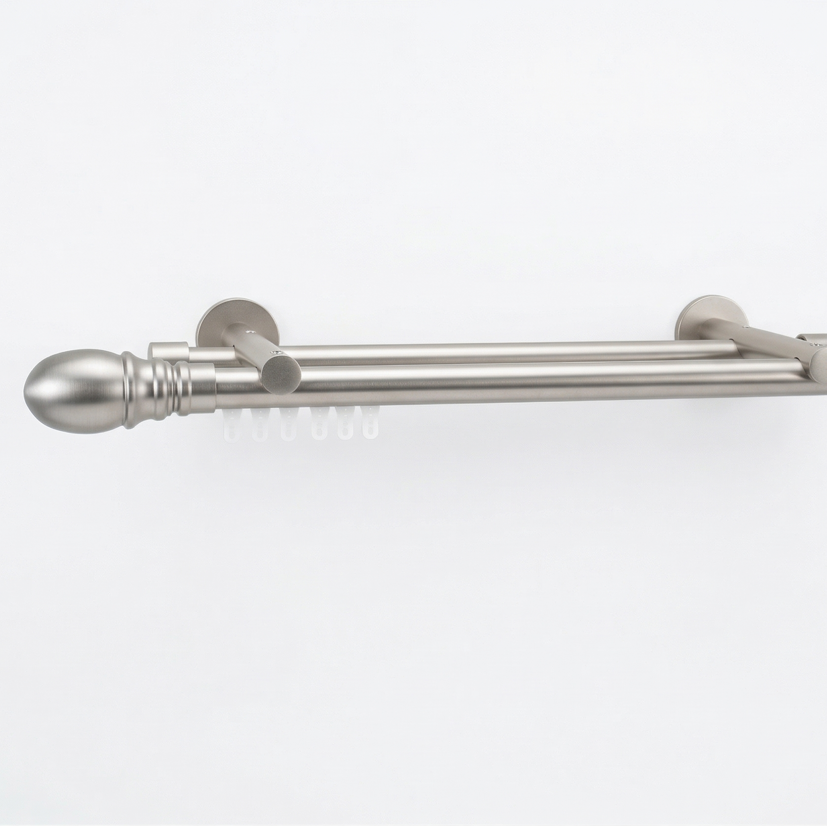 Luméa Soft Nickel Hidden Glide Curtain Rod Measurement – $125 Visit