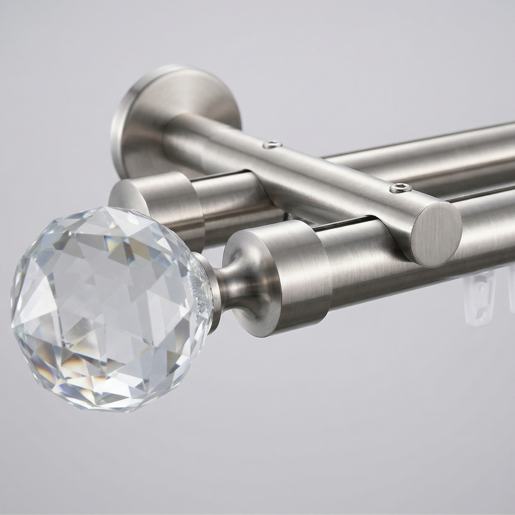 Luméa Satin Nickel Hidden Glide Curtain Rod - No Blocking - $125 Visit