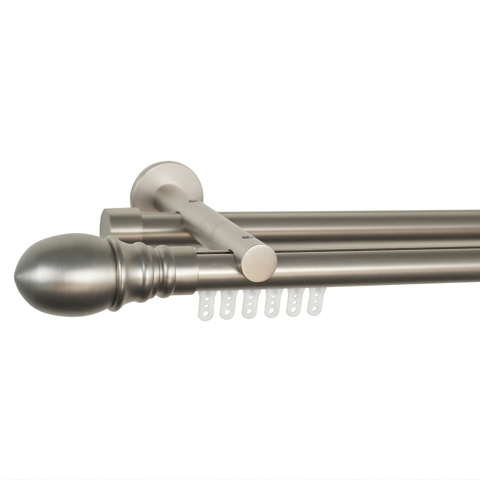 Luméa Soft Nickel Hidden Glide Curtain Rod Measurement – $125 Visit