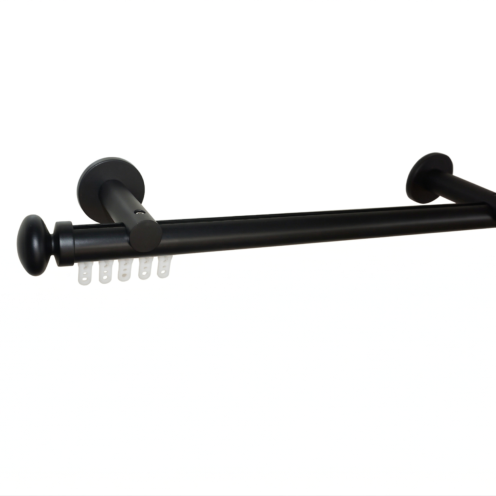 Luméa Matte Black Hidden Glide Curtain Rod – No Blocking - $125 Visit