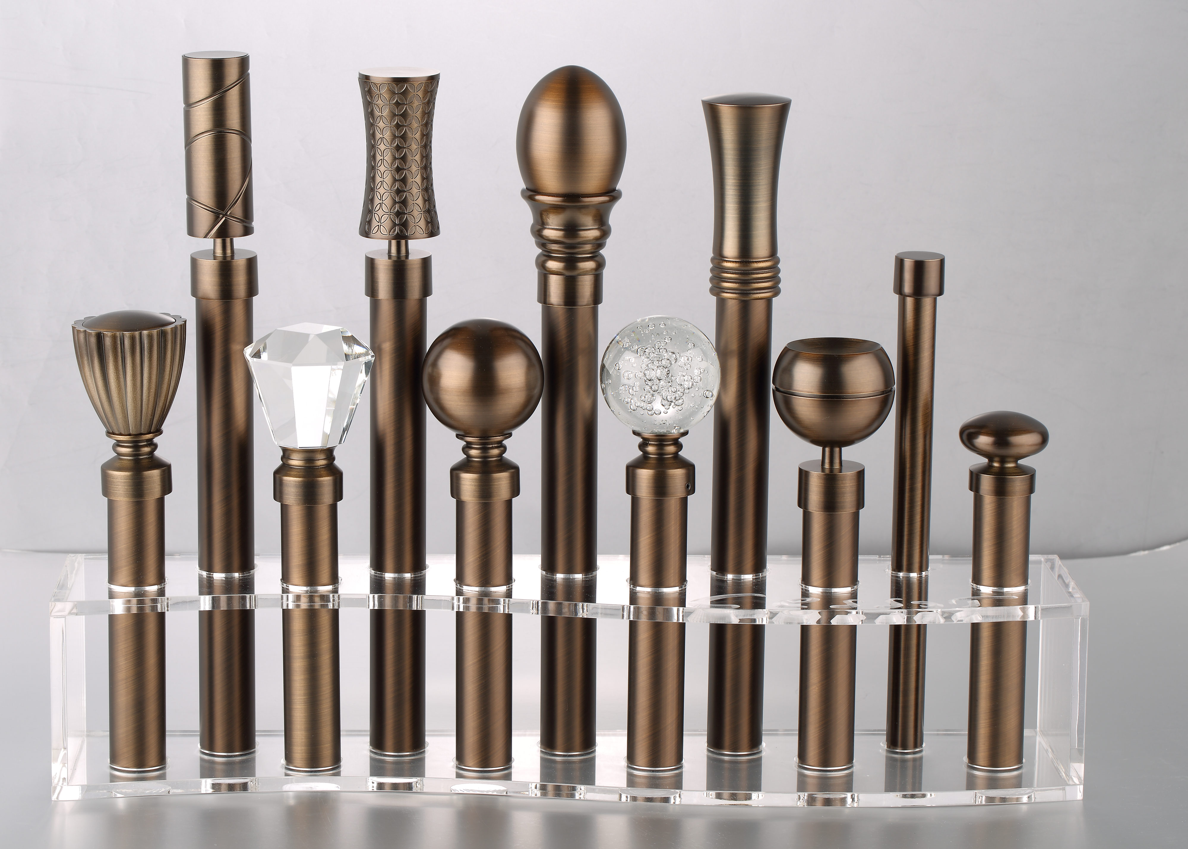 Luméa Heritage Bronze Curtain Rod Set – Smooth Rings, $125 Visit