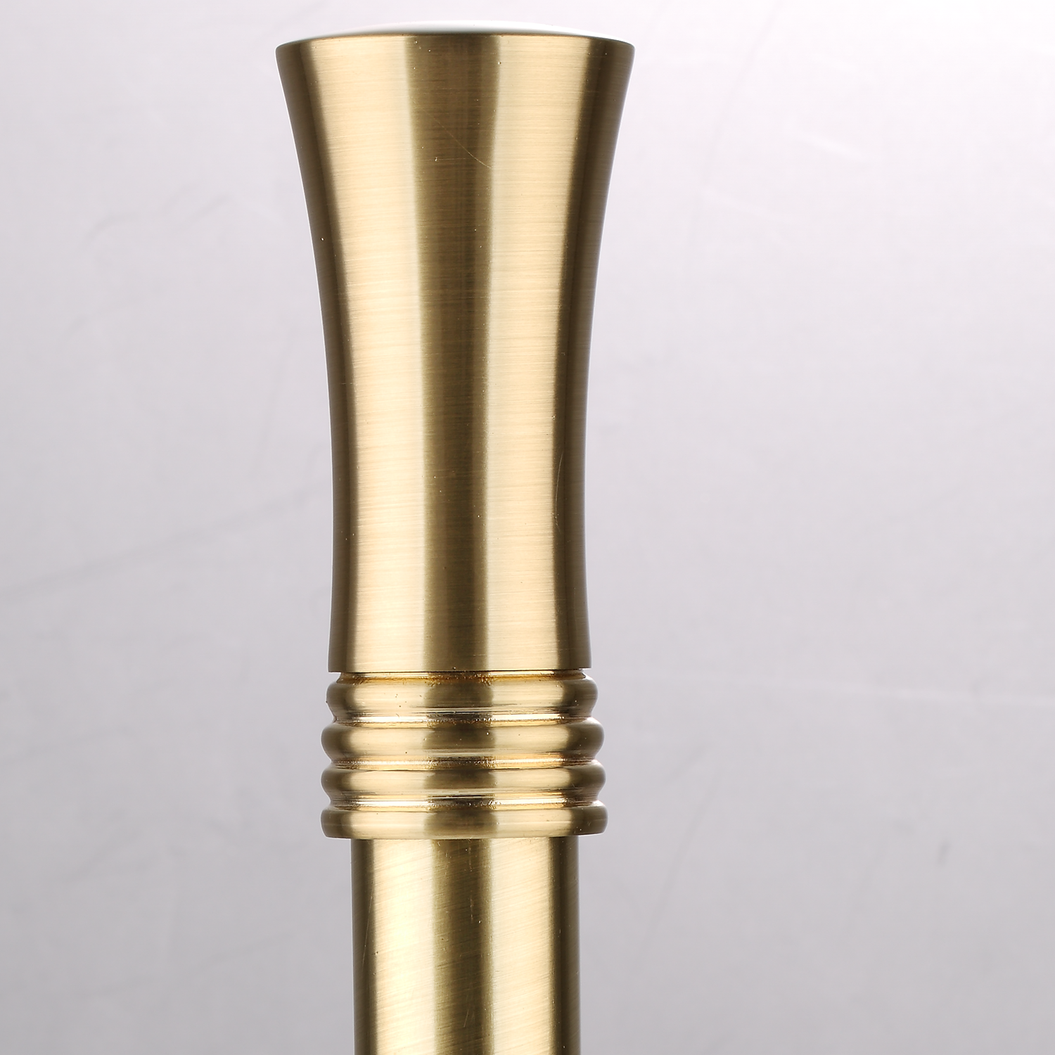 Luméa Brushed Brass Curtain Rod Set – Smooth Rings, $125 Visit