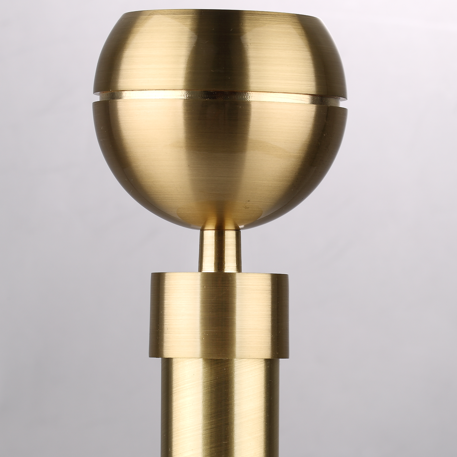 Luméa Brushed Brass Curtain Rod Set – Smooth Rings, $125 Visit