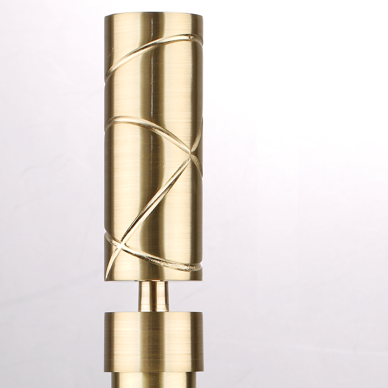 Luméa Brushed Brass Curtain Rod Set – Smooth Rings, $125 Visit