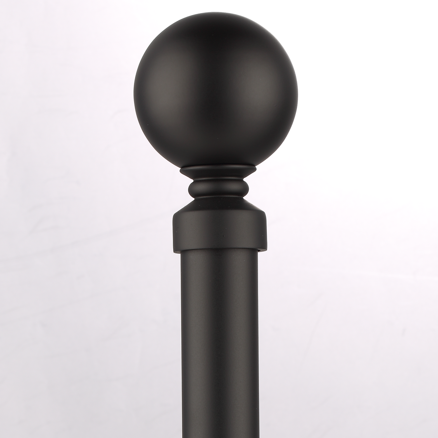 Luméa Classic Satin Black Curtain Rod Set – Smooth Rings, $125 Visit