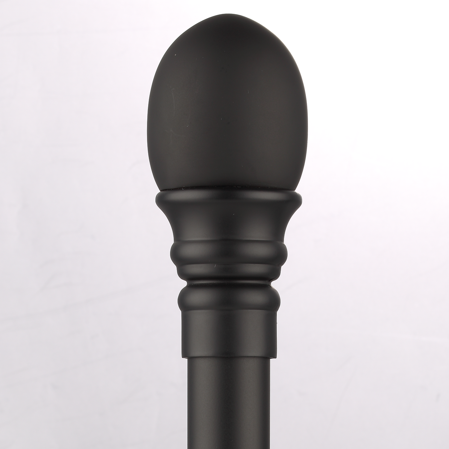Luméa Classic Satin Black Curtain Rod Set – Smooth Rings, $125 Visit