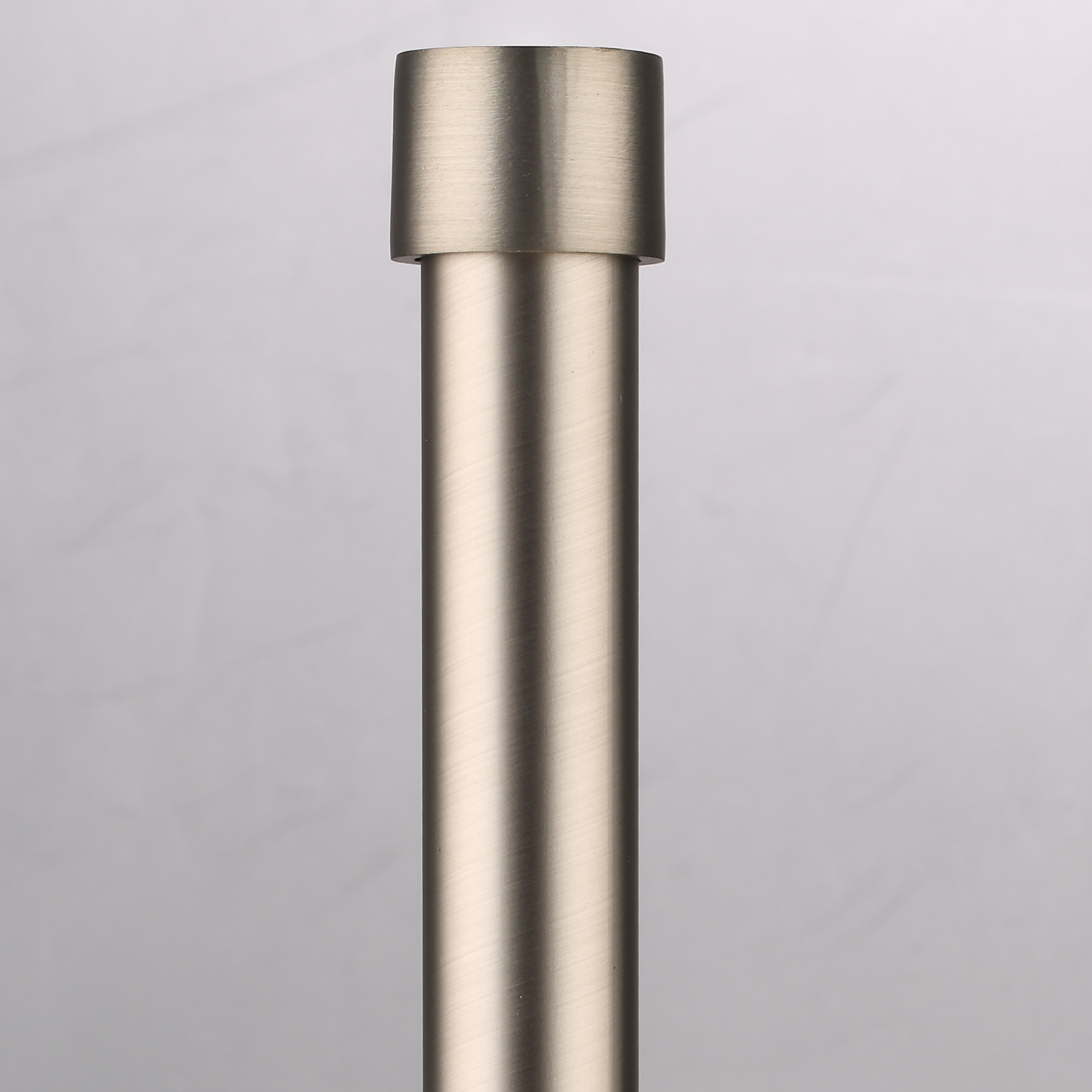 Luméa Brushed Satin Nickel Curtain Rod Set – Smooth Rings, $125 Visit