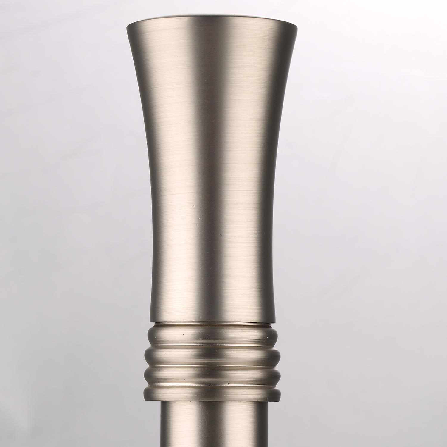 Luméa Brushed Satin Nickel Curtain Rod Set – Smooth Rings, $125 Visit