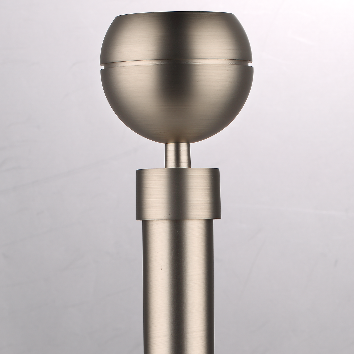 Luméa Brushed Satin Nickel Curtain Rod Set – Smooth Rings, $125 Visit