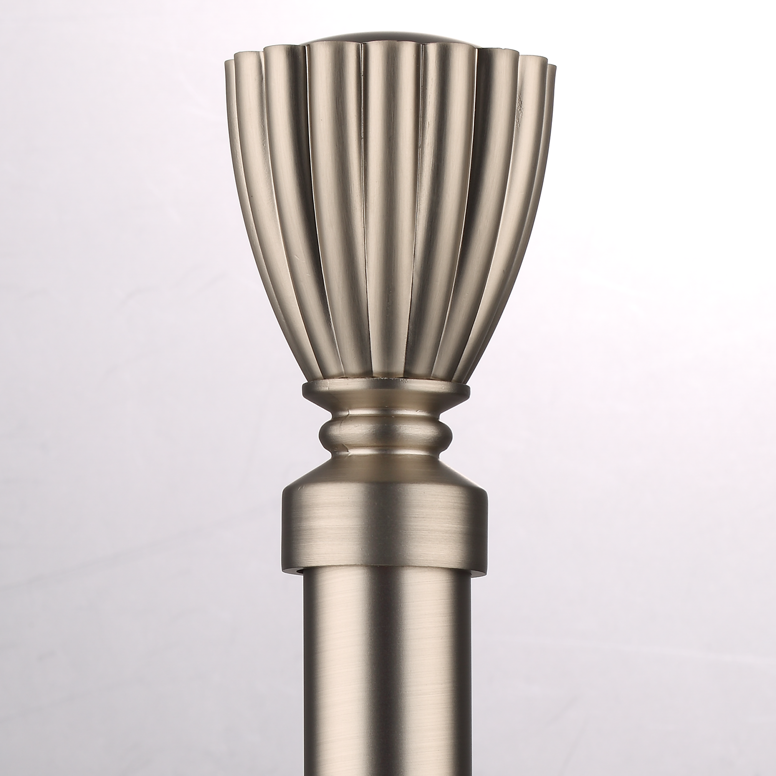 Luméa Brushed Satin Nickel Curtain Rod Set – Smooth Rings, $125 Visit