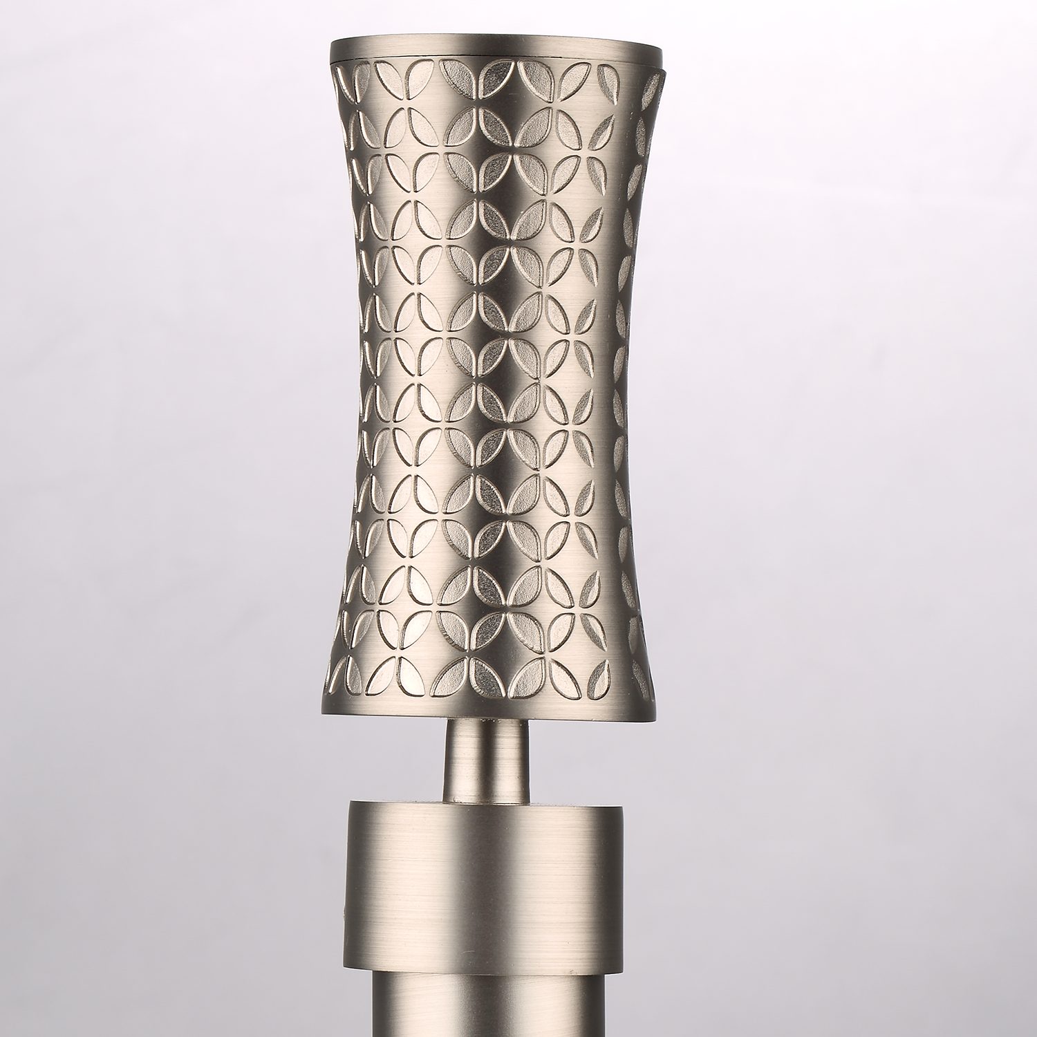 Luméa Brushed Satin Nickel Curtain Rod Set – Smooth Rings, $125 Visit