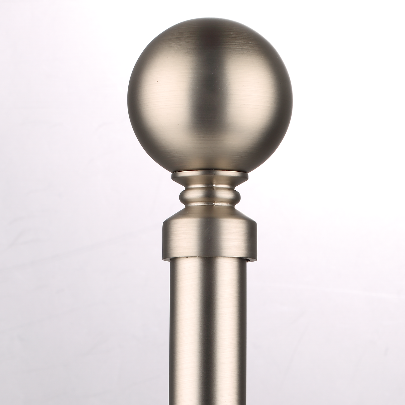 Luméa Brushed Satin Nickel Curtain Rod Set – Smooth Rings, $125 Visit