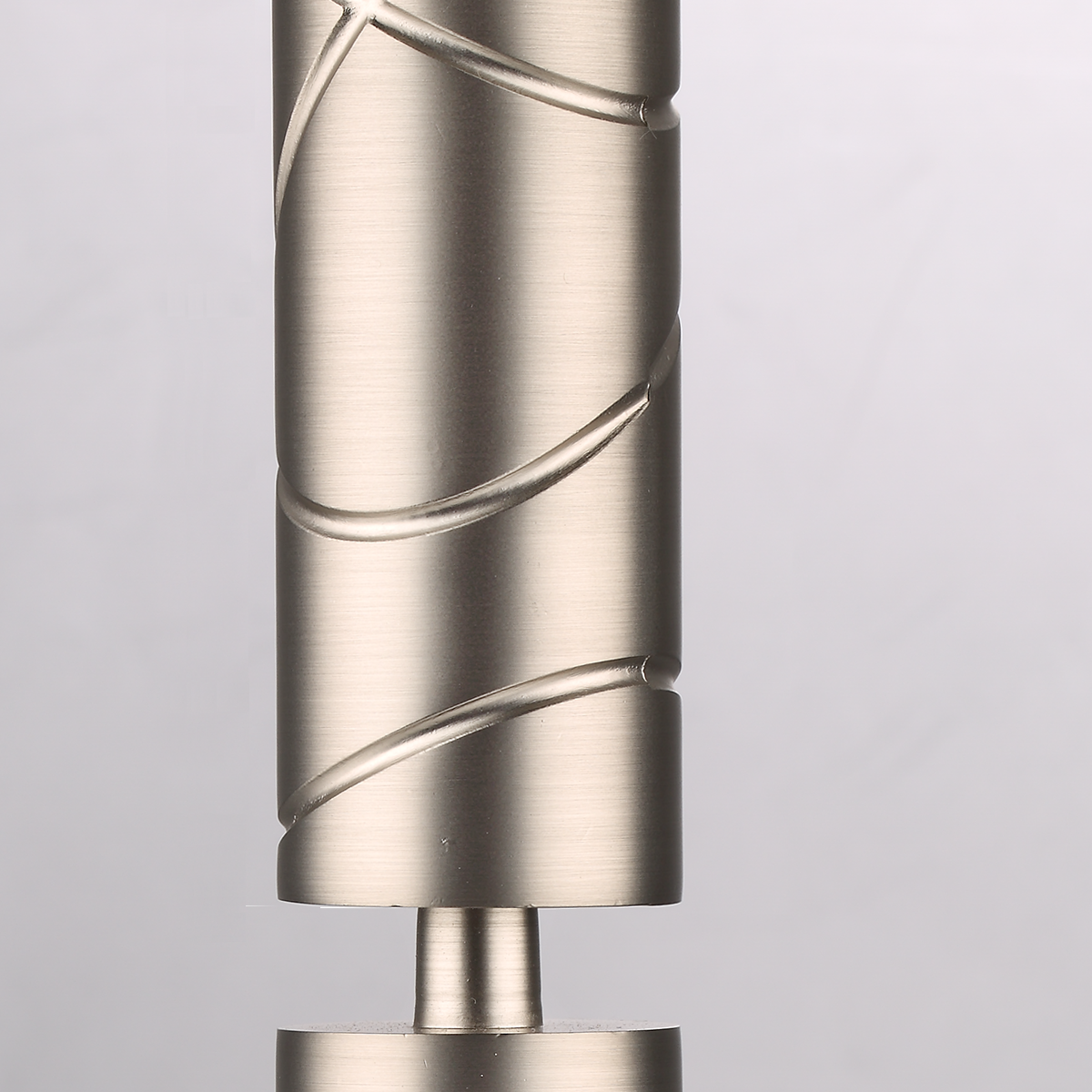 Luméa Brushed Satin Nickel Curtain Rod Set – Smooth Rings, $125 Visit
