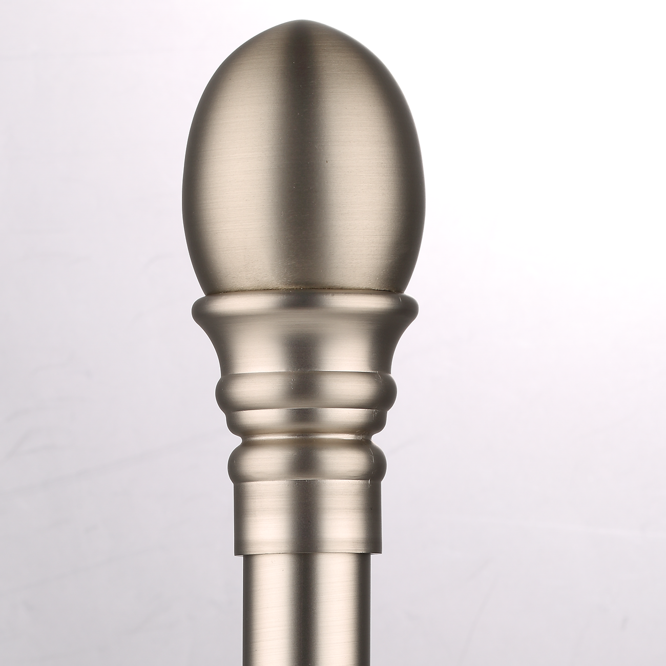 Luméa Brushed Satin Nickel Curtain Rod Set – Smooth Rings, $125 Visit