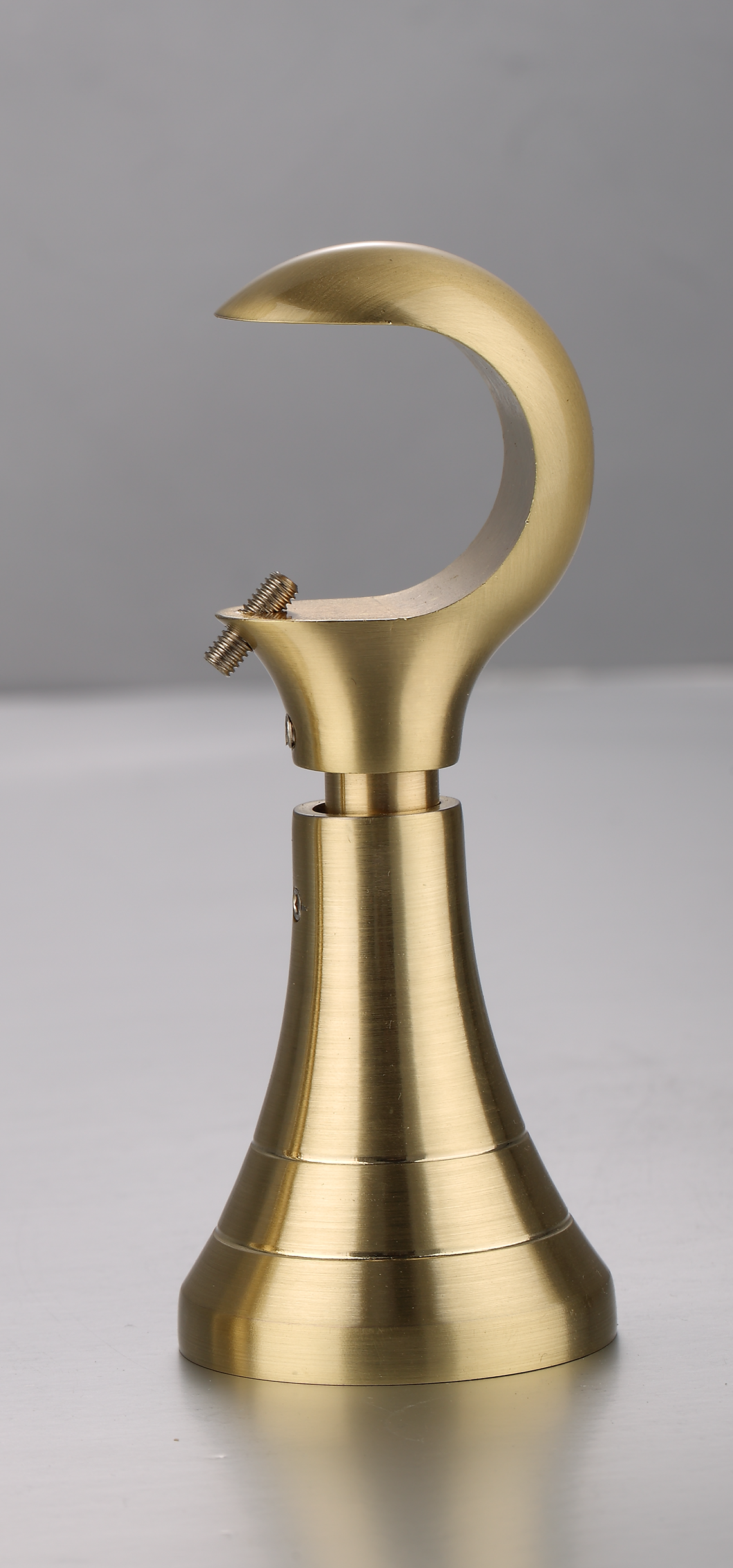 Luméa Brushed Brass Curtain Rod Set – Smooth Rings, $125 Visit