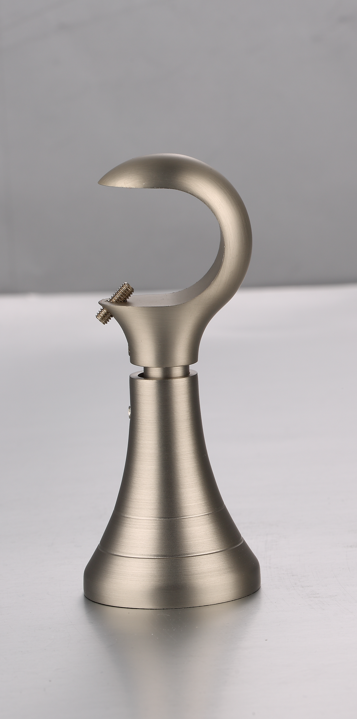 Luméa Brushed Satin Nickel Curtain Rod Set – Smooth Rings, $125 Visit