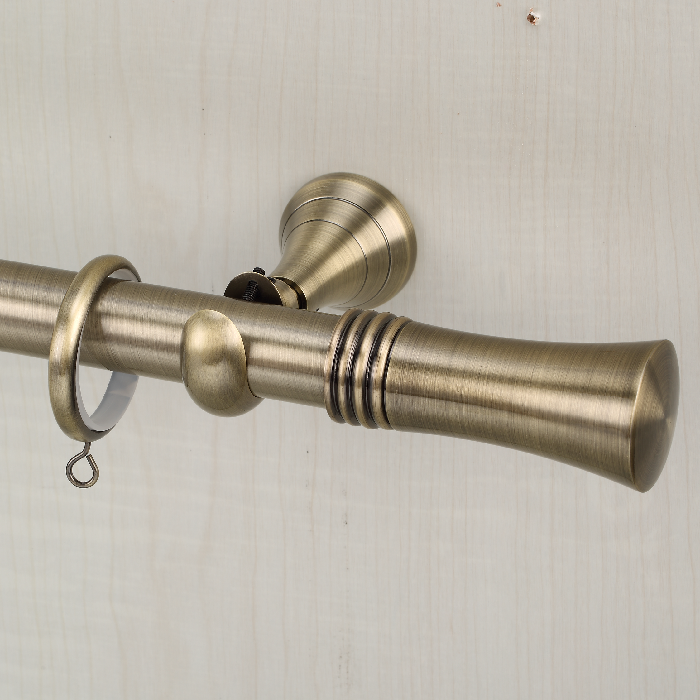 Luméa Brushed Antique Green Bronze Curtain Rod Set – $125 Visit
