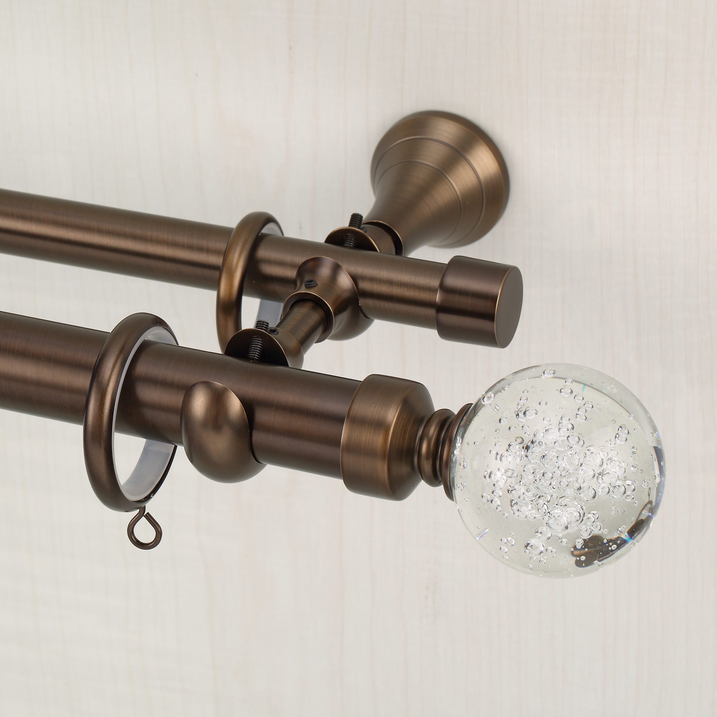 Luméa Heritage Bronze Curtain Rod Set – Smooth Rings, $125 Visit