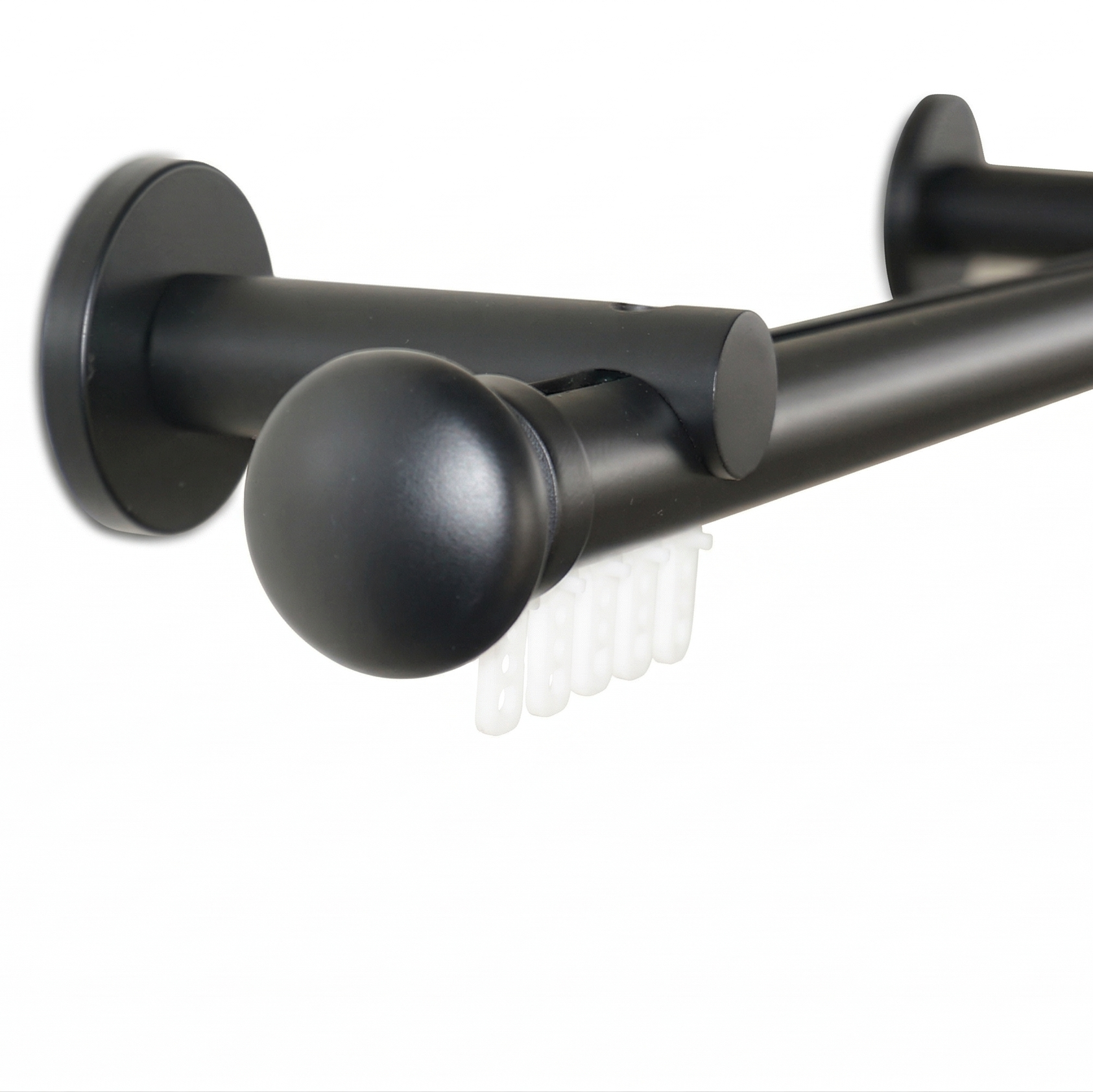 Luméa Matte Black Hidden Glide Curtain Rod – No Blocking - $125 Visit