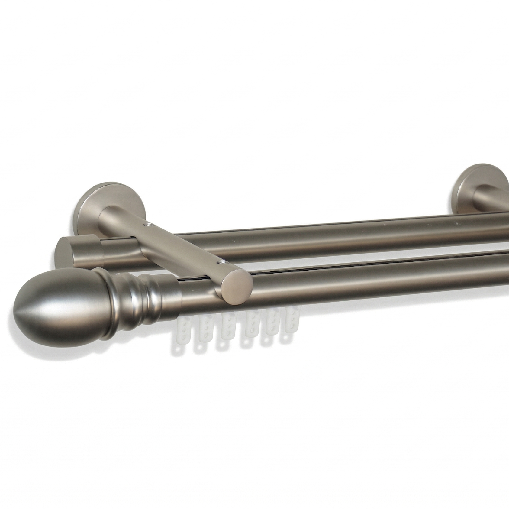 Luméa Soft Nickel Hidden Glide Curtain Rod Measurement – $125 Visit