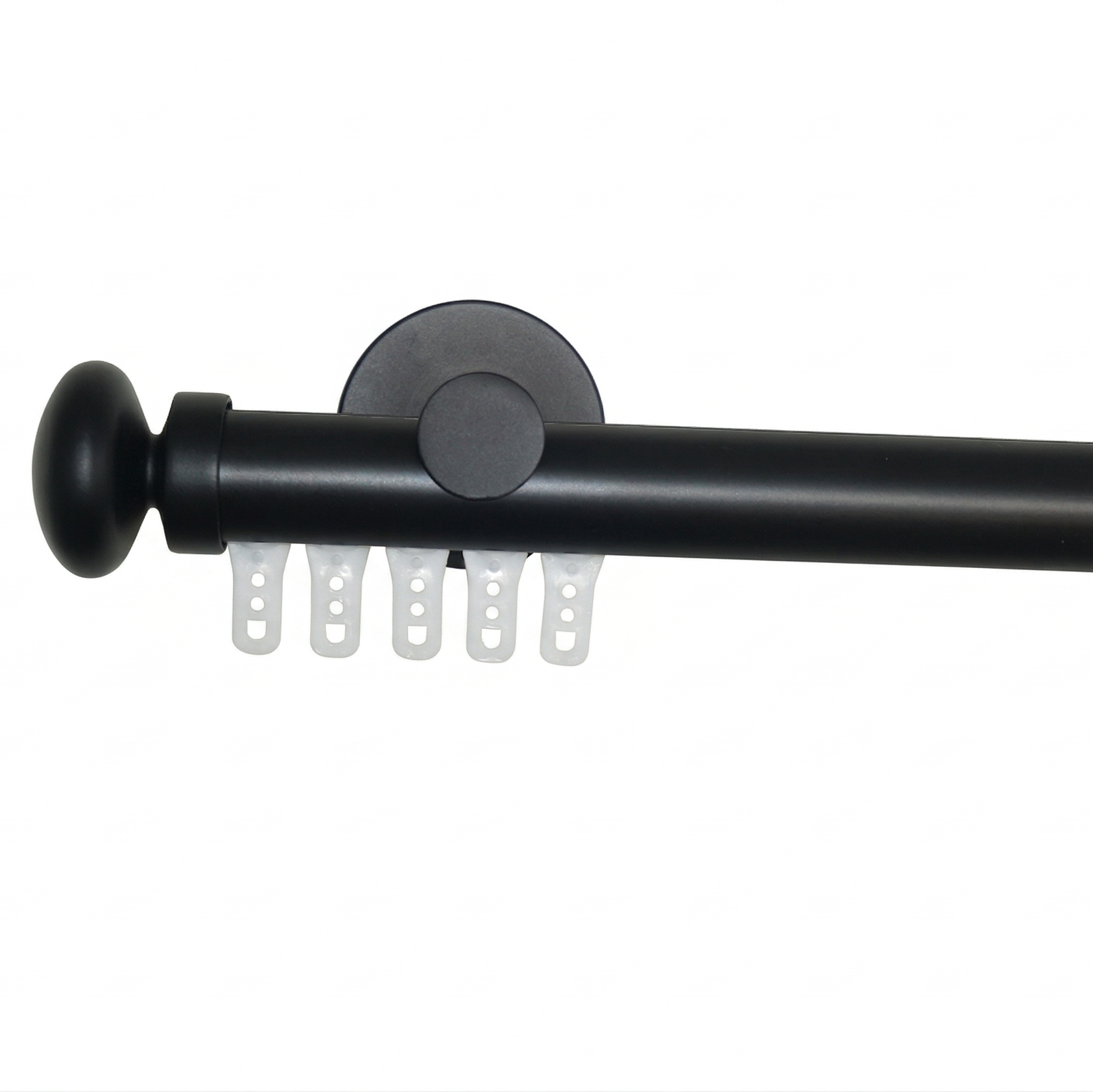 Luméa Matte Black Hidden Glide Curtain Rod – No Blocking - $125 Visit