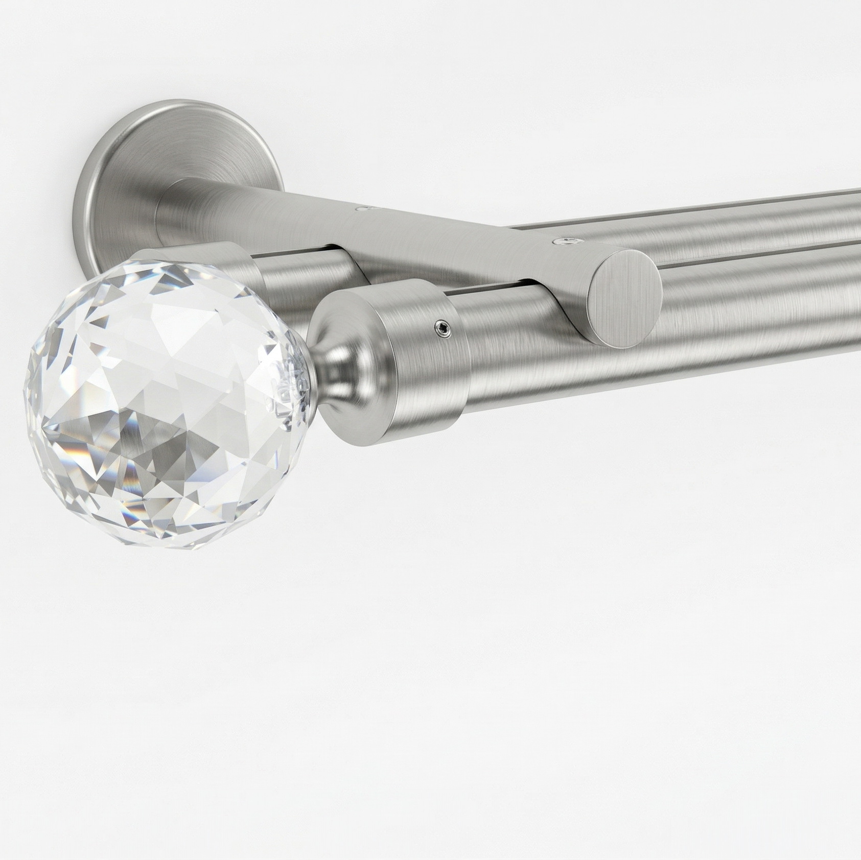 Luméa Satin Nickel Hidden Glide Curtain Rod - No Blocking - $125 Visit